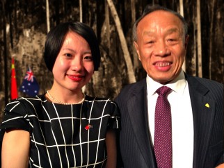 Ms Gong, CEO CHINA READY with China Ambassador to the United States of America, Hon. Mr Zhaoxin Li